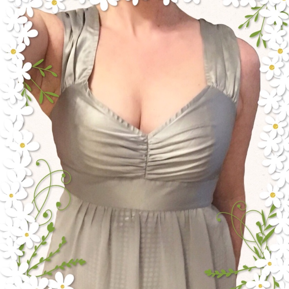 Express Silver Babydoll Top Size 4